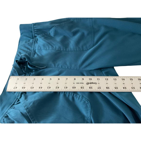 Adar Pro Women's Medium Jogger Pants Dark Teal Blue Elastic Waist Pockets - Picture 5 of 11